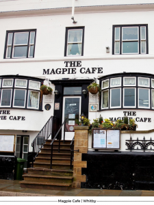 Outside view of The Magpie Cafe, Whitby.