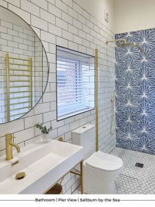 Bathroom at Pier View, Saltburn-by-the-Sea.