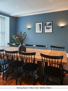 Dining room at Silton Hall, Nether Silton.