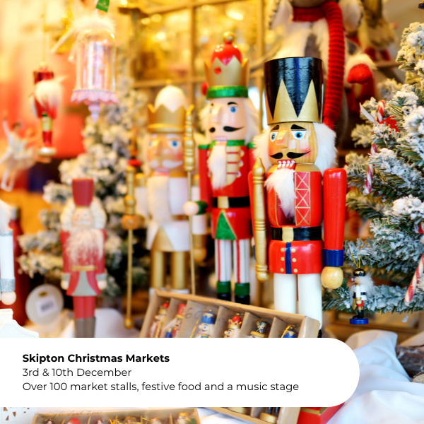 Skipton Christmas markets 3rd and 10th December.